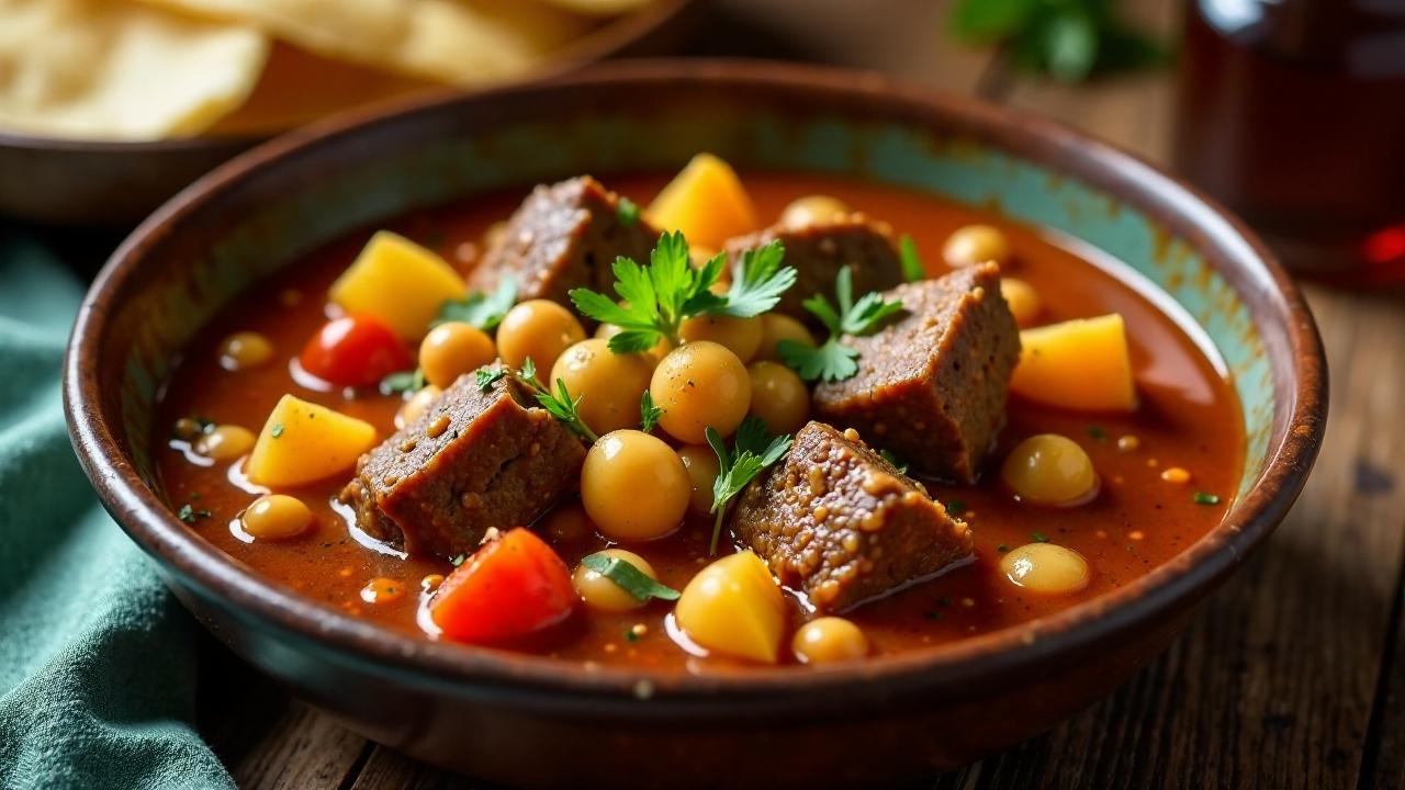 Abgoosht (Persischer Fleisch-Chickpea-Eintopf)