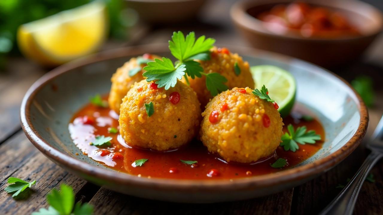 Acarajé (Frittierte Bohnenbällchen)