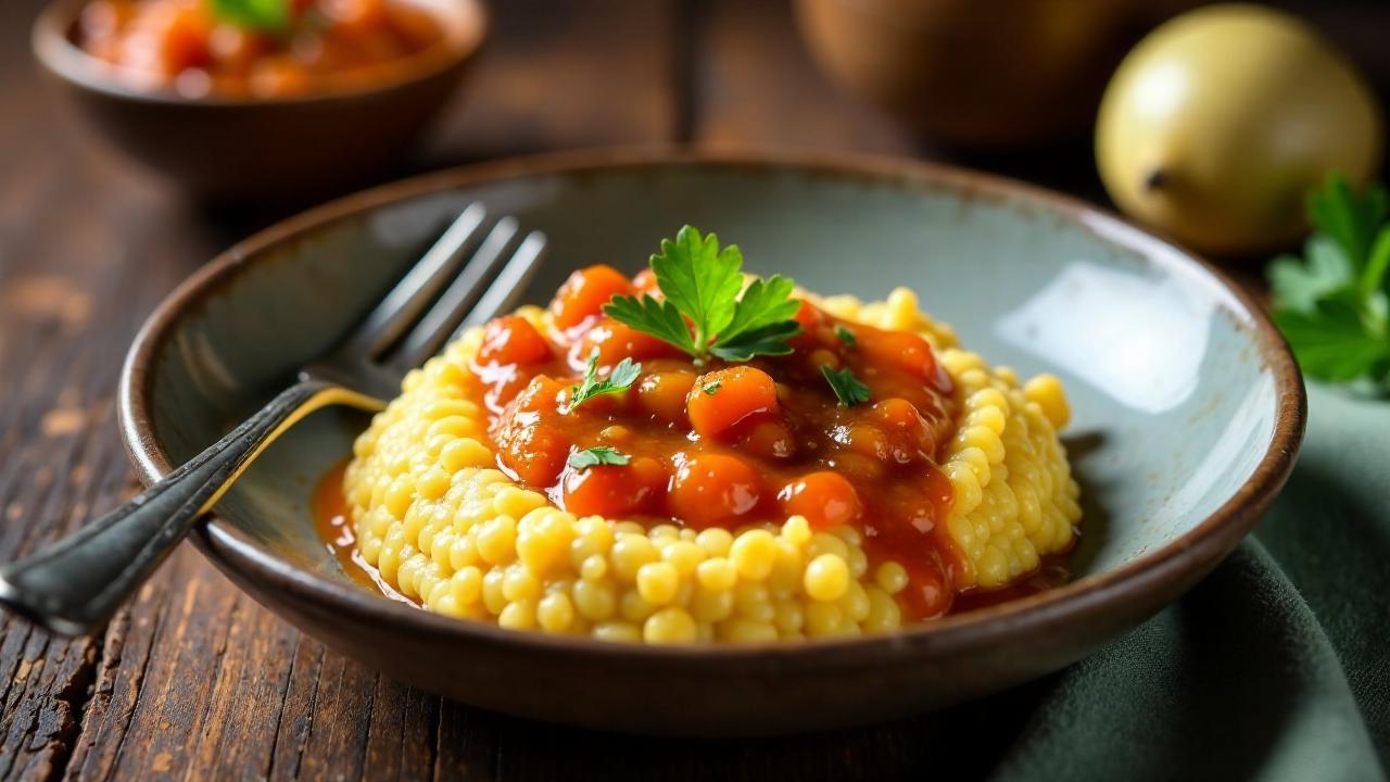 Agbliti: Maismehlbrei mit Fischsoße