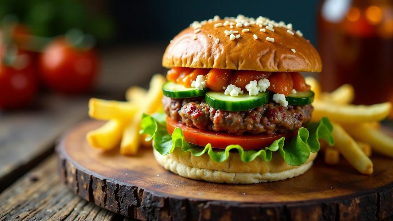 Ajvar-Burger - Würziger Paprikaburger