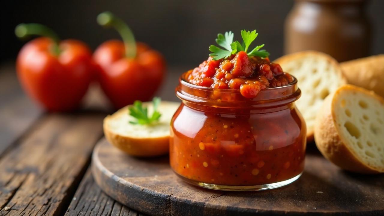 Ajvar (Paprika-Auberginen-Aufstrich)