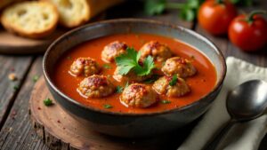 Albondigas (Fleischbällchensuppe)