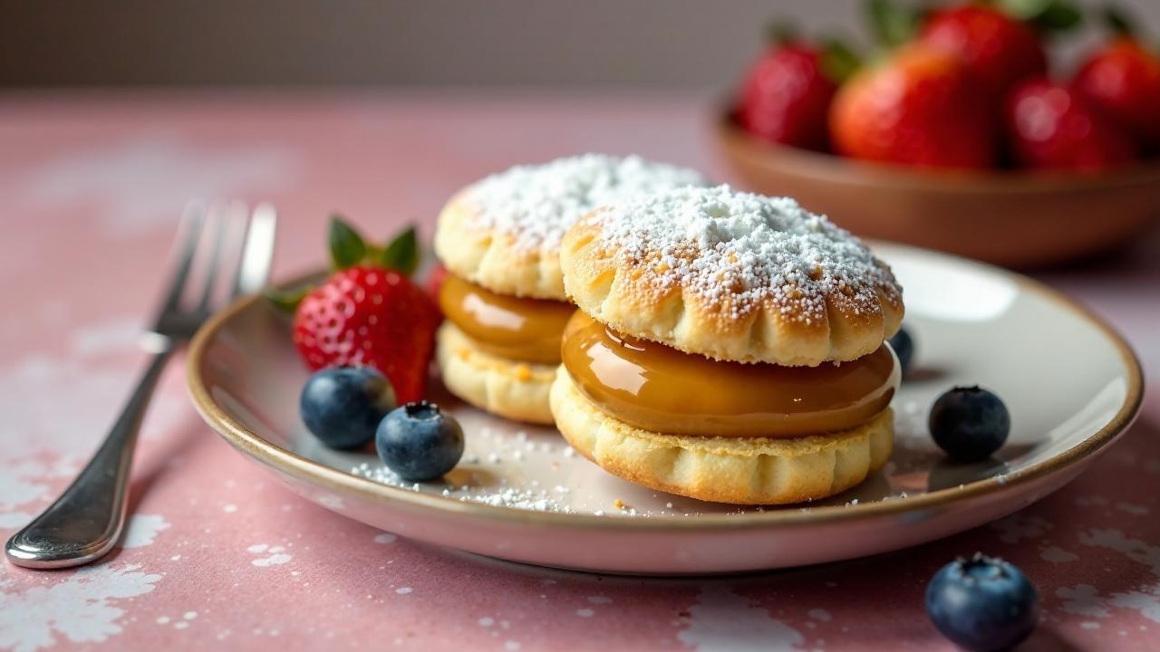 Alfajores – Mit Dulce de Leche gefüllte Kekse