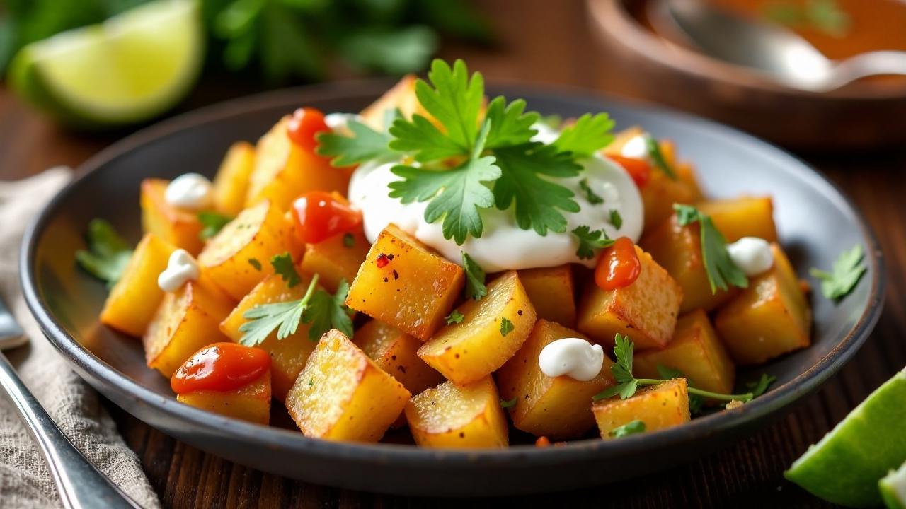 Aloo Chaat – Knusprige Kartoffelwürfel mit Chaat-Gewürzen