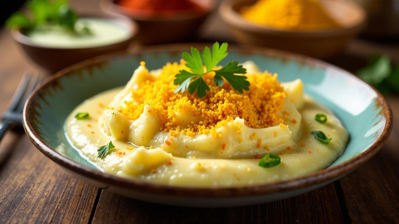 Aloo Dahi Sev – Kartoffeln in Joghurtsoße mit knusprigem Sev-Topping