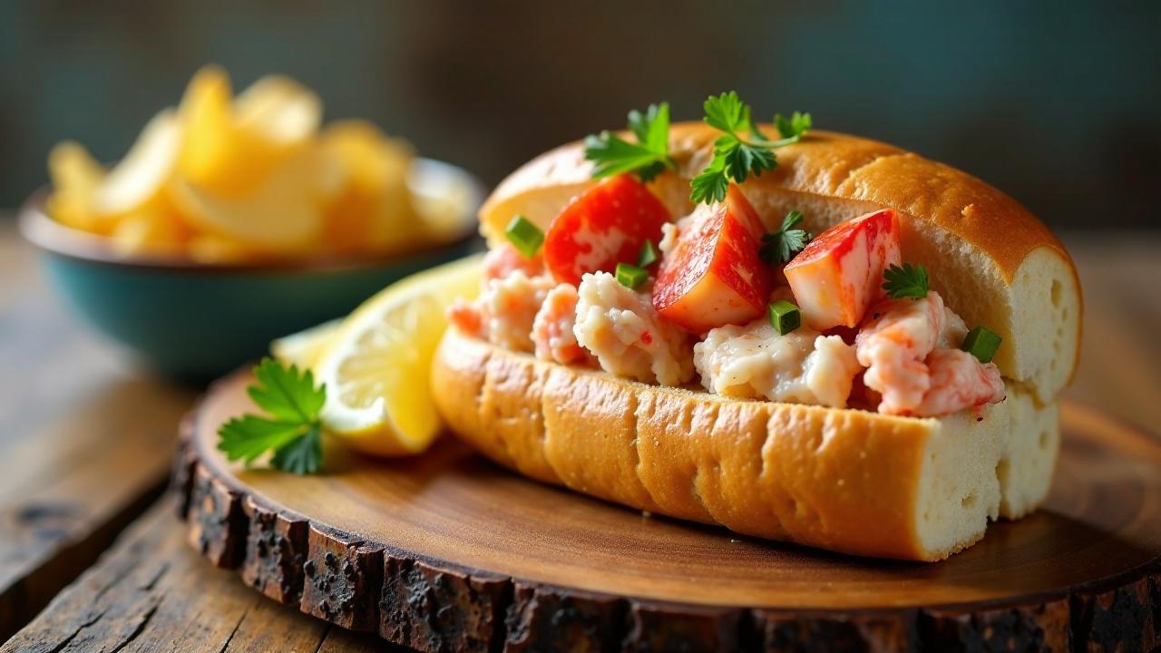 Amerikanisches Lobster Roll