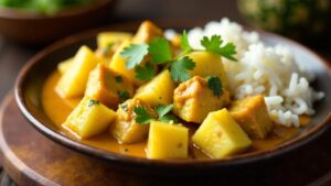 Ananas-Hähnchen-Curry