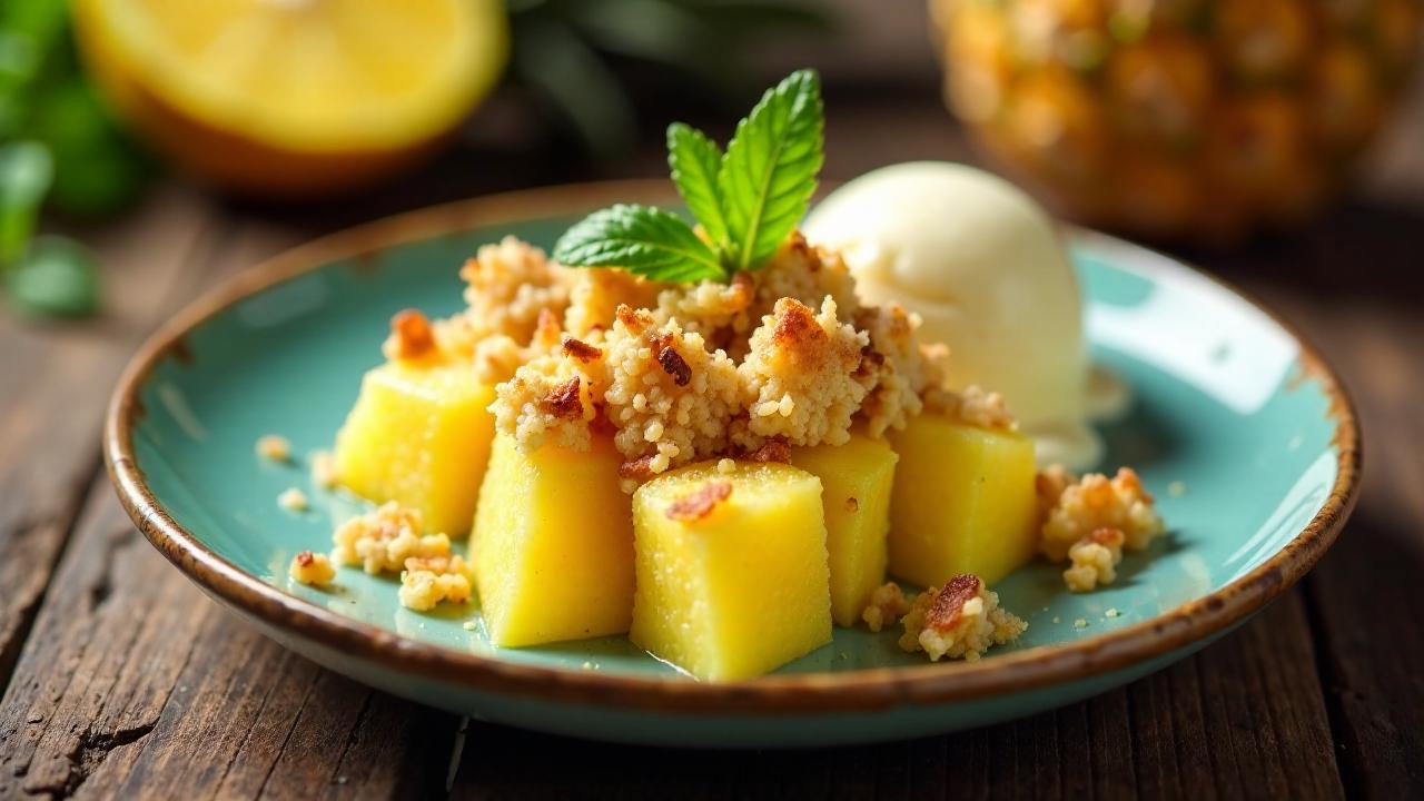 Ananas-Kokos-Crumble