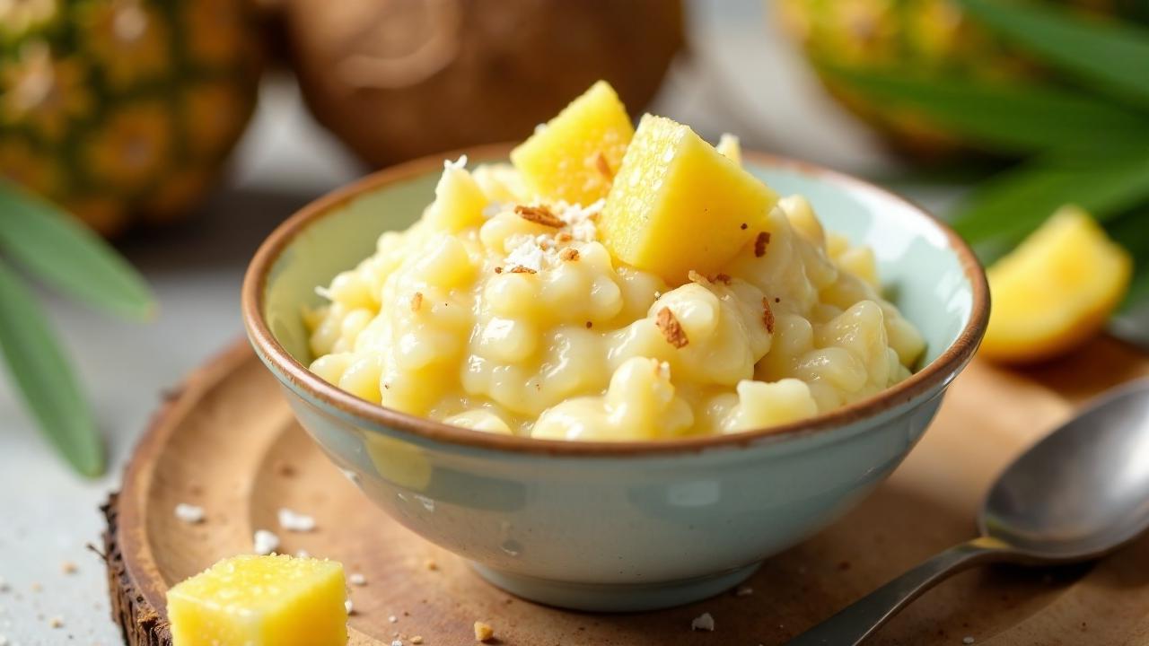 Ananas-Kokos-Reispudding