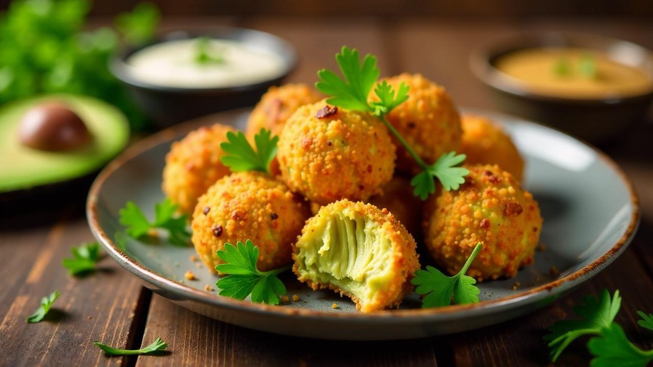 Angenehme Avocado-Bällchen