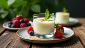 Aniseed Myrtle Panna Cotta