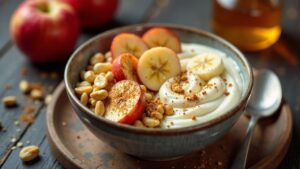 Apfel-Bananen-Müsli