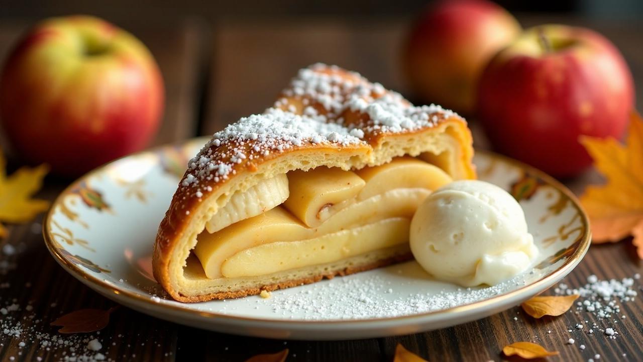 Apfel-Bananen-Strudel