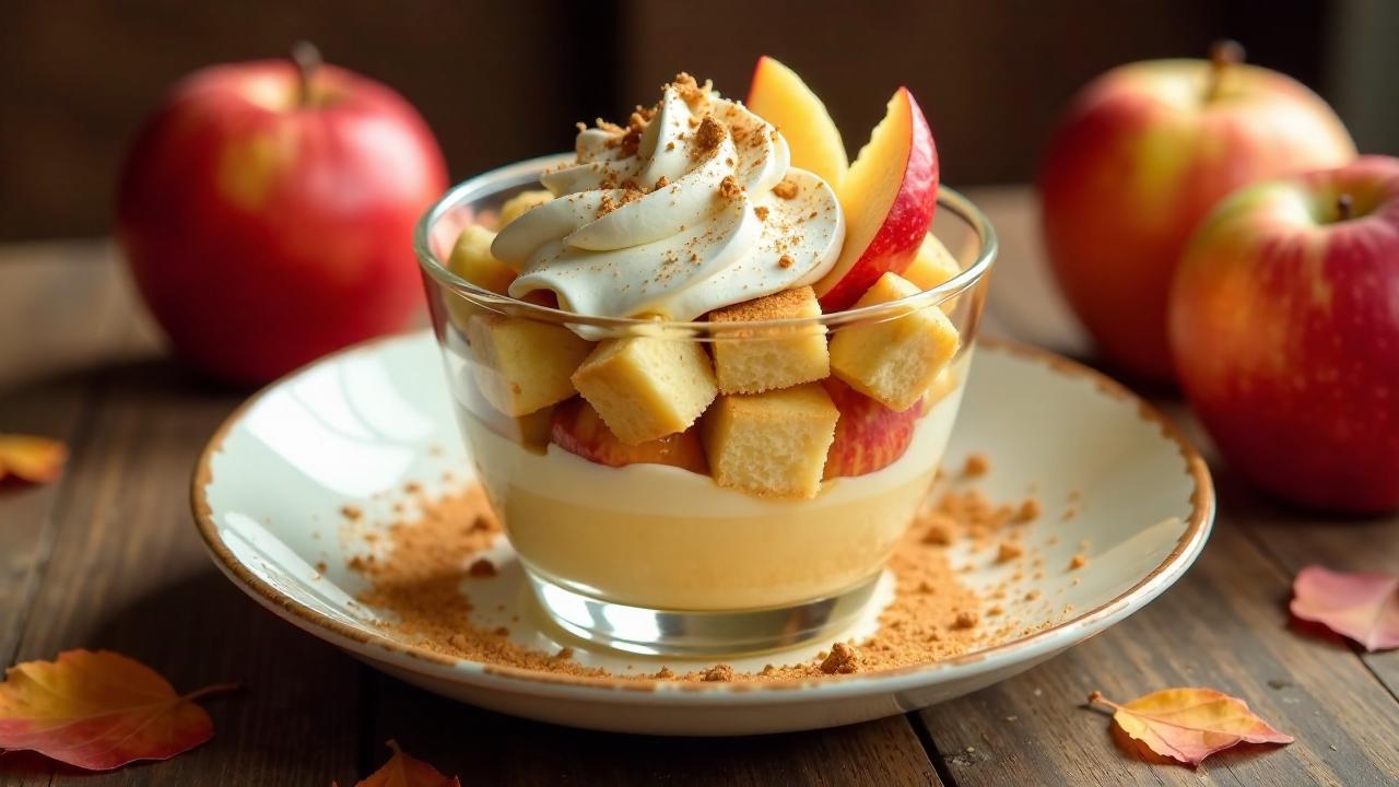 Apfel-Biskuit-Trifle