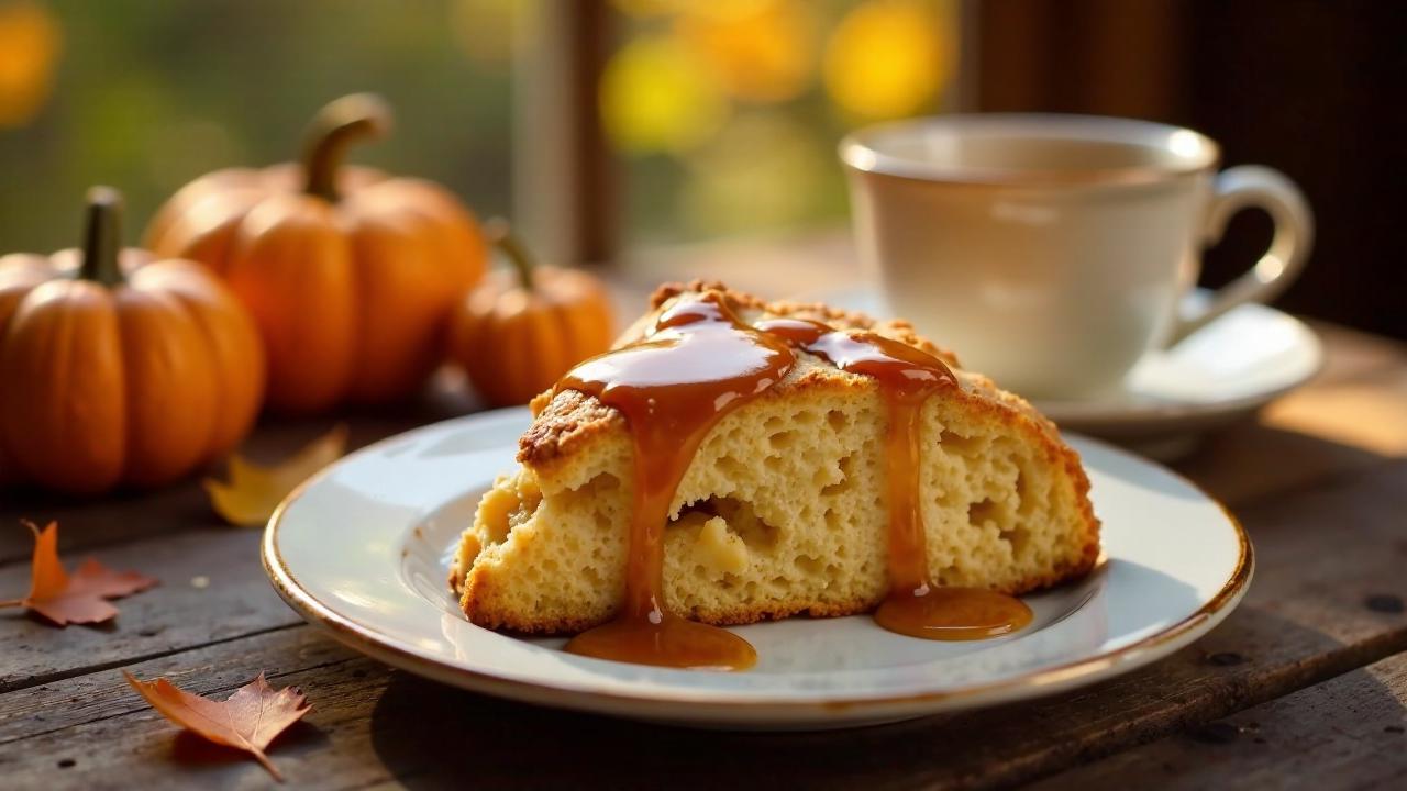 Apfel-Karamell-Scones