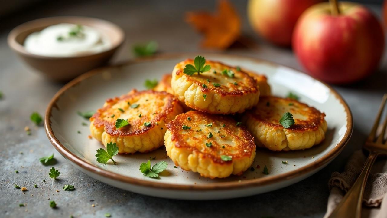 Apfel-Kartoffel-Plätzchen