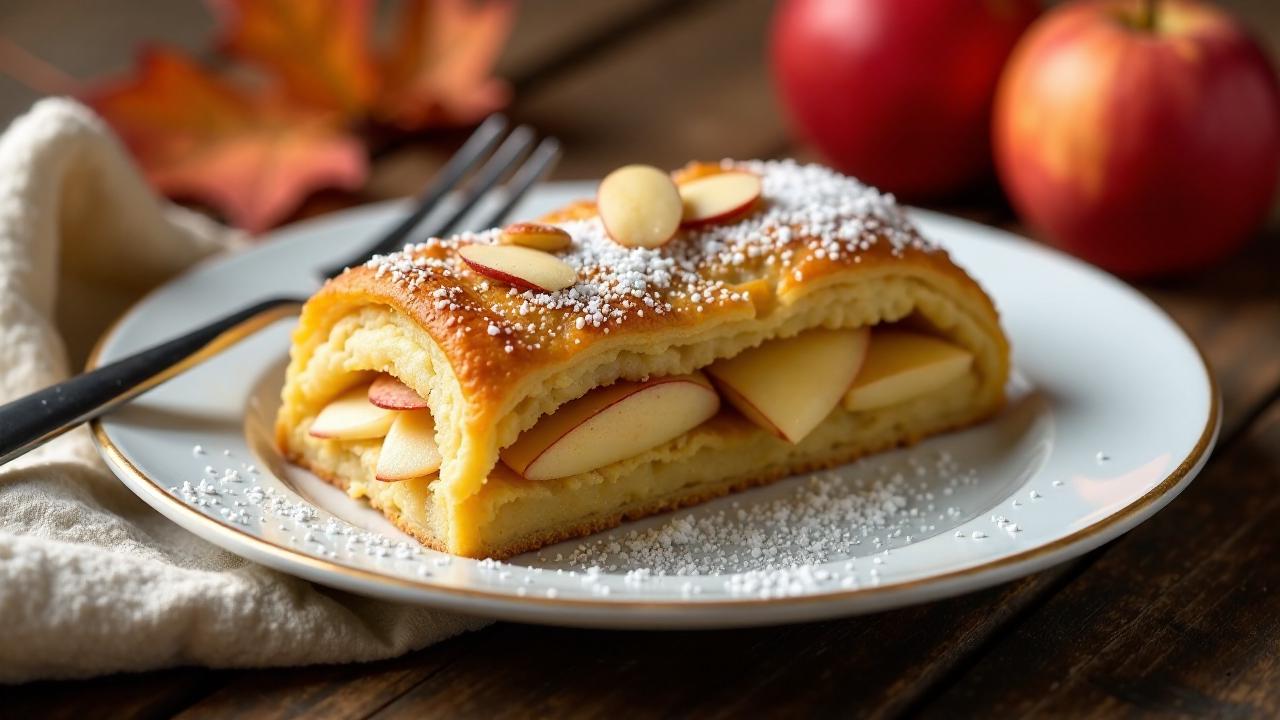 Apfel-Mandel-Mohnstrudel