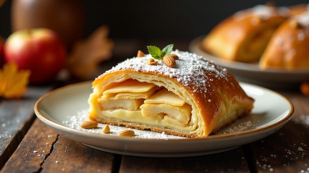 Apfel-Mandel-Strudel