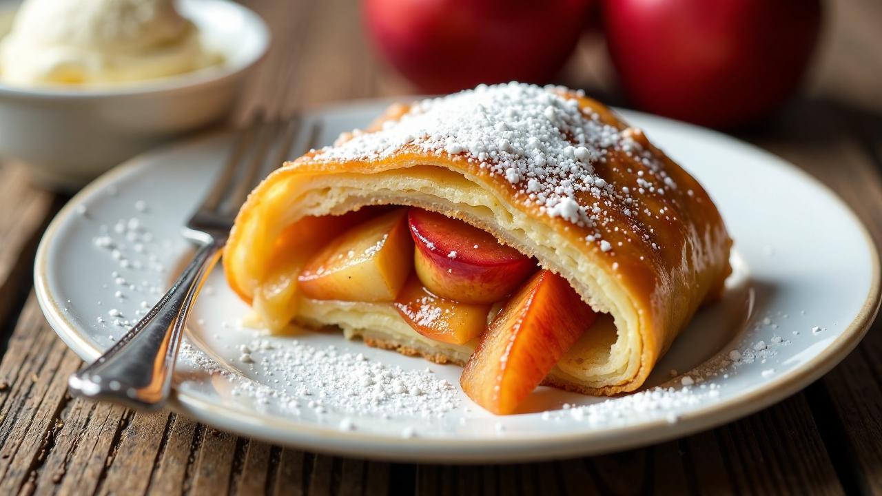 Apfel-Pflaumen-Strudel