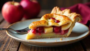 Apfel-Preiselbeer-Pie