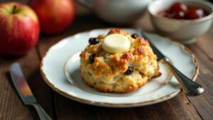 Apfel-Rosinen-Scones