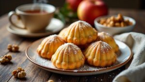 Apfel-Zimt-Walnuss-Madeleines