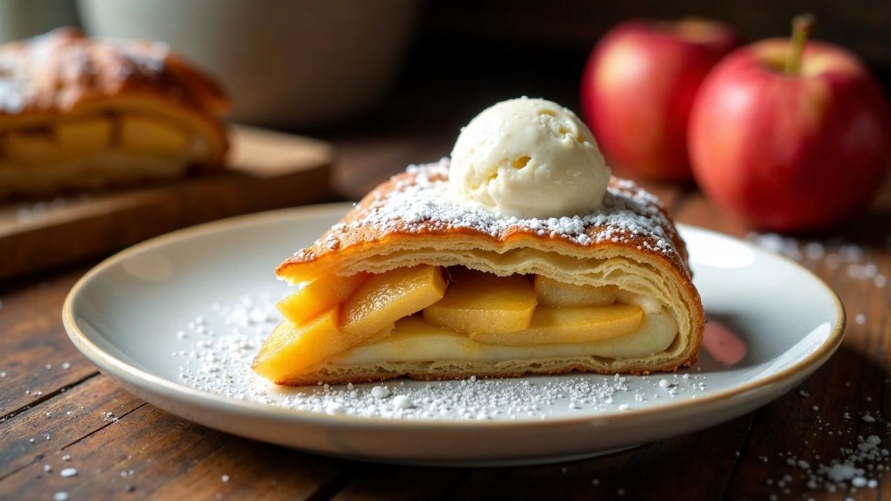 Apfelstrudel mit Chia-Samen
