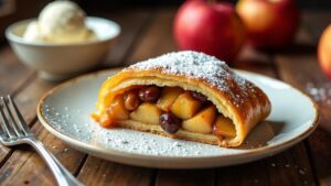 Apfelstrudel mit Lebkuchengewürz