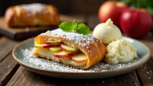 Apfelstrudel mit Rumrosinen