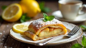 Apfelstrudel mit Zitronengras