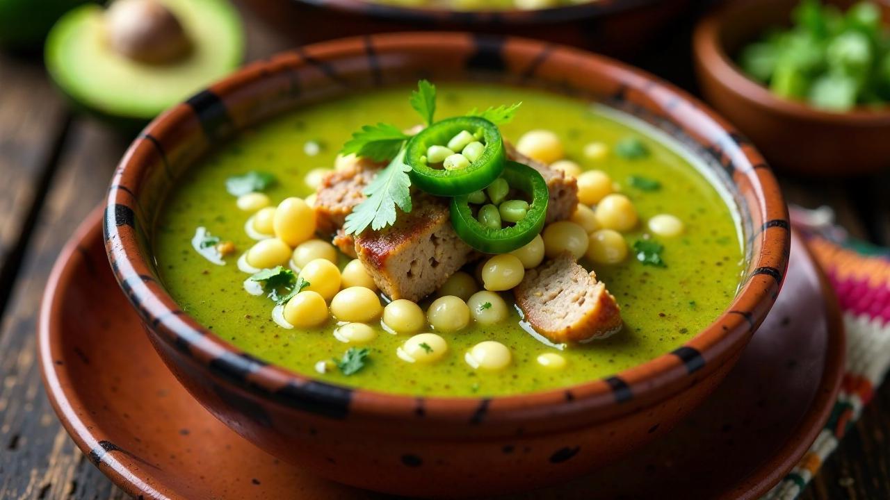 Aromatisierte Pozole Verde