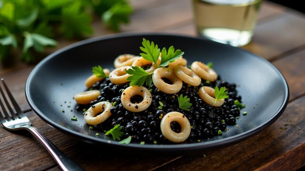 Arroz Negre: Schwarzer Reis mit Tintenfisch