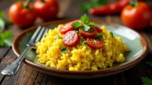 Arroz com Linguiça (Reis mit Wurst)