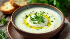 Aserbaidschanische Joghurt-Fenchel-Suppe