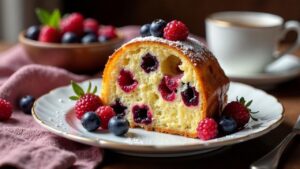 Atemberaubender Beeren Panettone