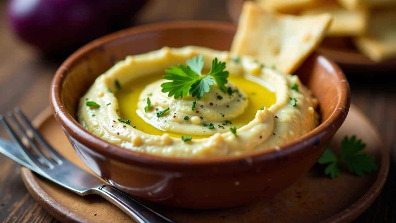 Auberginen-Dip mit Käse