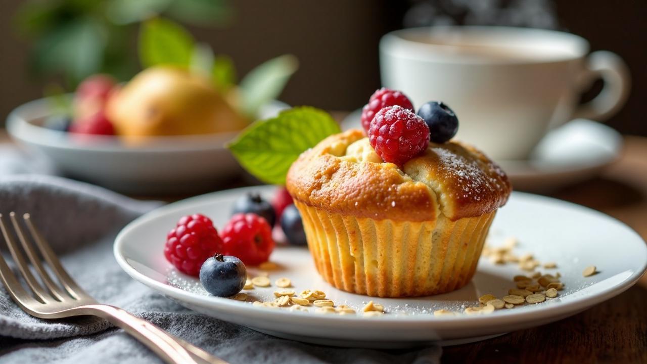 Auzu pārslu kēksi: Hafermuffins