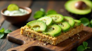 Avocado-Limetten-Proteinriegel