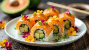 Avocado-Papaya Sushi