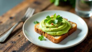 Avocado-Schäumchen auf Toast