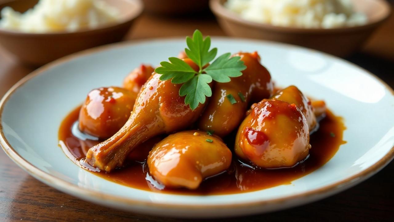 Ayam Kecap: Hähnchen in süßer Sojasauce