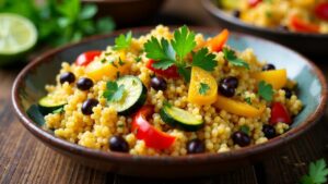 Aztekische Quinoa-Pfanne