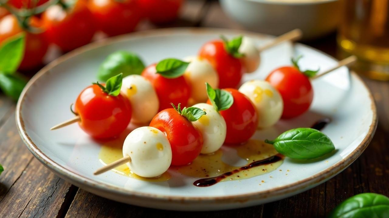 Baby-Tomaten-Käse-Spieße