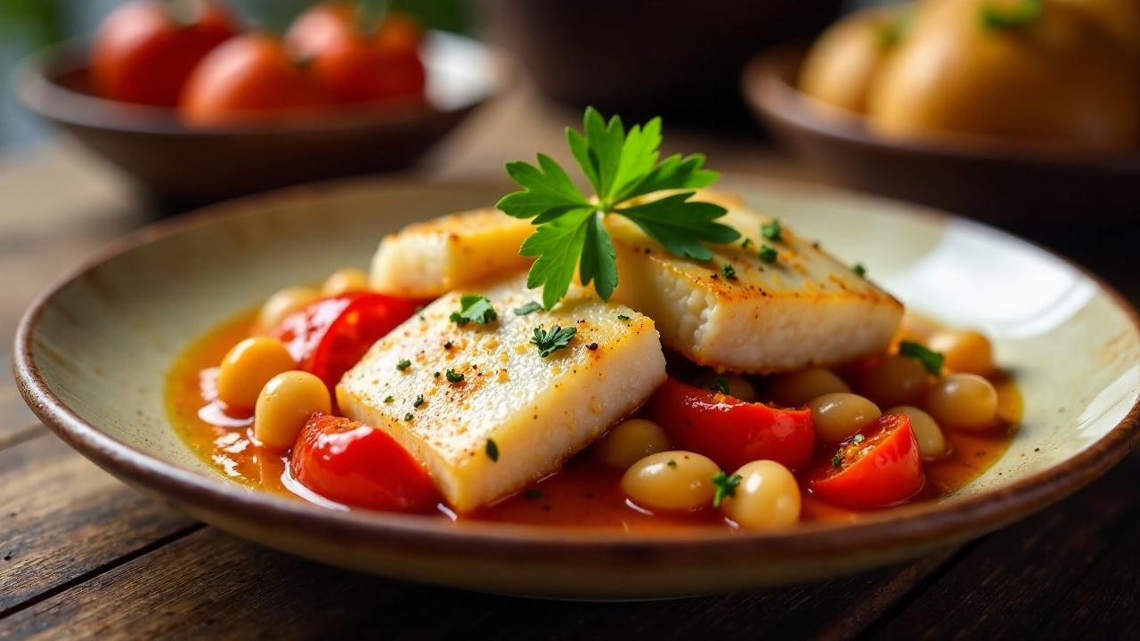 Bacalao con Pimientos Rojos