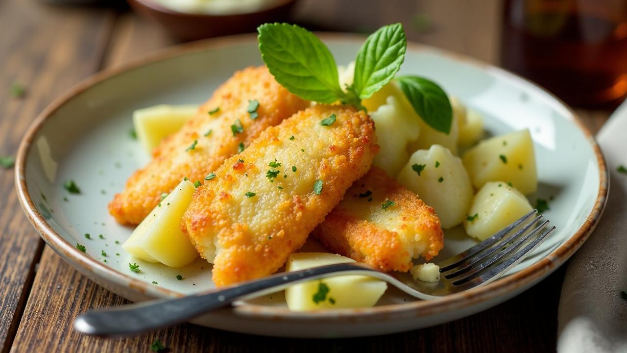 Backfisch mit Kartoffelsalat