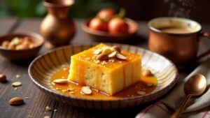 Badam-Halwa (Mandel-Dessert)