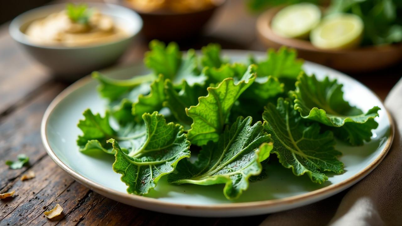 Baked Kale Crisps