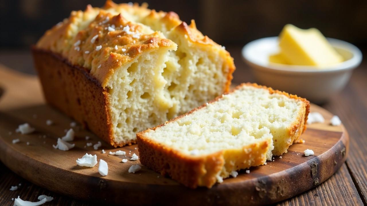 Baked Sweet Coconut Bread