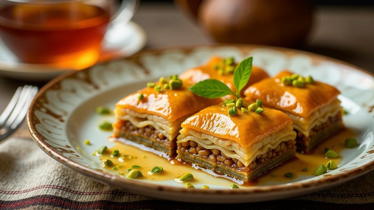 Baklava: Honiggetränkter Kuchen