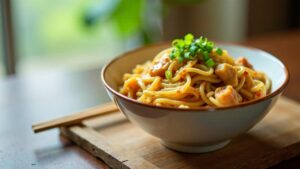 Bakmi Ayam: Hähnchennudeln mit Brühe